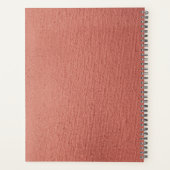 エレガントバラガーリー金ゴールドピンクレザーモノグラム名 プランナー手帳 (裏面)