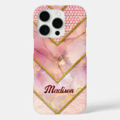 エレガントバラガーリー金ゴールド幾何学的ケースメイトiPhone Case-Mate iPhoneケース (裏面)