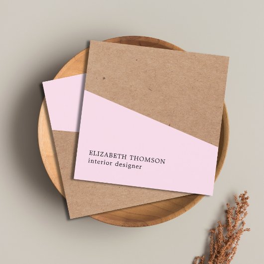 エレガントバラクフェイクラフト幾何内部設計 スクエア名刺