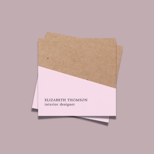 エレガントバラクフェイクラフト幾何内部設計 スクエア名刺