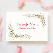 エレガントバラクリス結婚タンサンキューカード サンキューカード