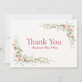 エレガントバラクリス結婚タンサンキューカード サンキューカード (正面)