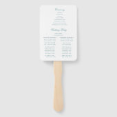 エレガントバラクレストモノグラム結婚式 プログラム ハンドファン (裏面)