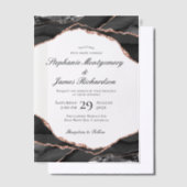 エレガントバラゴールドフォイルアゲ結婚ート ベラム紙招待状 (オフセット)