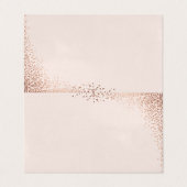 エレガントバラゴールドフォイル結婚ズ座席表 名刺 (外部フラット)