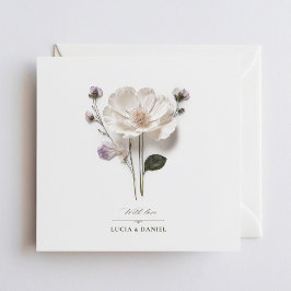 エレガントバラシックスクエア結婚式招待状 招待状