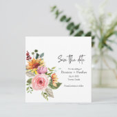 エレガントバラシック&フォト結婚式招待状 招待状 (スタンド正面)