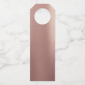 エレガントバラシンプル金ゴールドグリッターモダンありがとう ボトルネックタグ (裏面)