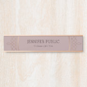 エレガントバラシンプル金ゴールドモダンテンプレートトップ サインプレート (正面)