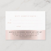 エレガントバラシンプル金ゴールド 割引カード (裏面)