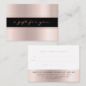 エレガントバラシンプル金ゴールド 割引カード (正面/裏面)