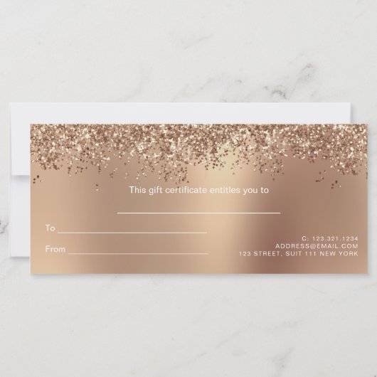 エレガントバラスタイリッシュ金ゴールドグリッターメイク&ヘア (裏面)