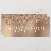 エレガントバラスタイリッシュ金ゴールドグリッターメイク&ヘア (正面/裏面)