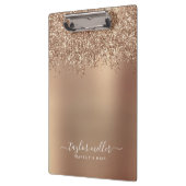 エレガントバラスタイリッシュ金ゴールドグリッターメイク&ヘア クリップボード (左)