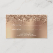 エレガントバラスタイリッシュ金ゴールドグリッターメイク&ヘア 紹介カード (裏面)