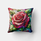 エレガントバラステンドグラス効果 クッション (裏面)