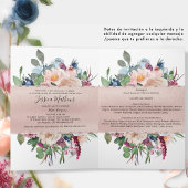 エレガントバラスペインの金ゴールドキンセアニェラフォードド 招待状