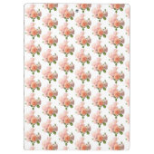 エレガントバラデザインモダントレンディーテンプレート クリップボード (裏面)