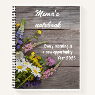 エレガントバラパターパーソナライズされたン名 ノートブック