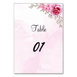 エレガントバラパーソナライズされた結婚の テーブルナンバー