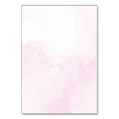 エレガントバラパーソナライズされた結婚の テーブルナンバー (裏面)