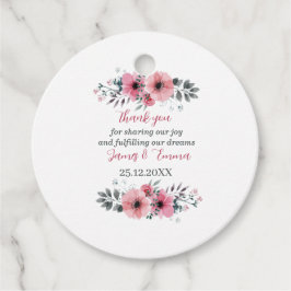 エレガントバラパーソナライズされた結婚の フェイバータグ