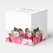 エレガントバラパーソナライズされた結婚の フェイバーボックス (正面サイド)