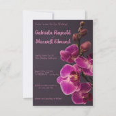 エレガントバラピンクラン結婚ズ 招待状 (正面)