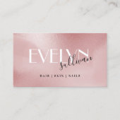 エレガントバラピンク名刺 名刺 (正面)