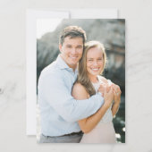 エレガントバラピンクChinoiserieフローラ結婚写真 招待状 (裏面)