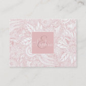 エレガントバラフェイク金ゴールドフローラデザイン 名刺 (正面)