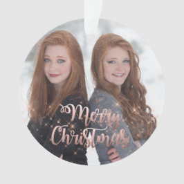 エレガントバラフェイク金ゴールドメリークリスマス オーナメント