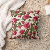 "エレガントバラフラワーデザイン装飾用クッション-Touch クッション (ブランケット)