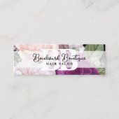 エレガントバラフローラサロンブックマークアポイントメント スキニー名刺 (正面)