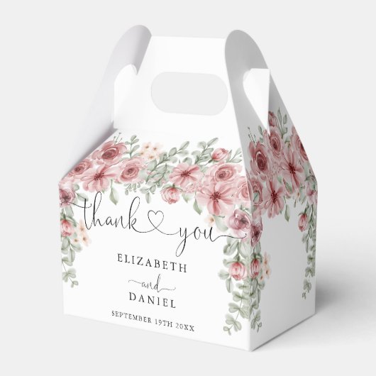 エレガントバラフローラハートス結婚クリプト フェイバーボックス (裏面サイド)