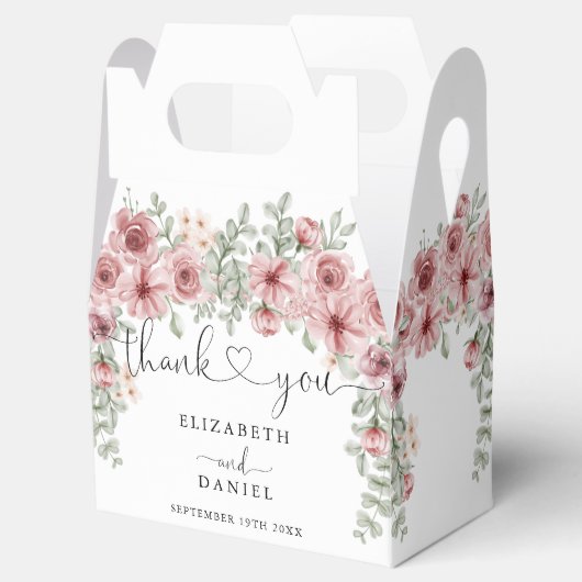 エレガントバラフローラハートス結婚クリプト フェイバーボックス (オープン)