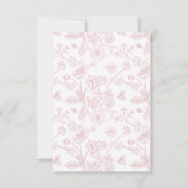 エレガントバラフローラ結婚のQRコード 出欠カード (裏面)