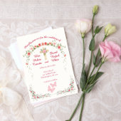 エレガントバラフローラ結婚式招待状 招待状