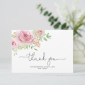 エレガントバラブライダルシャワー感謝していユー カード (スタンド正面)