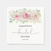 エレガントバラブライダルシャワー スタンダードカクテルナプキン (正面)