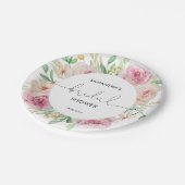エレガントバラブライダルシャワー ペーパープレート (アングル)