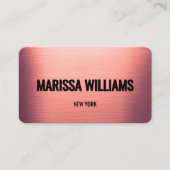 エレガントバラブラシ付き金属名刺 名刺 (正面)