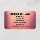 エレガントバラブラシ付き金属名刺 名刺 (裏面)