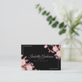 エレガントバラブラック 名刺 (スタンド正面)