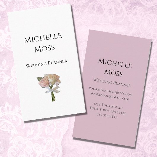 エレガントバラモダンフローラウェディングプランナー 名刺