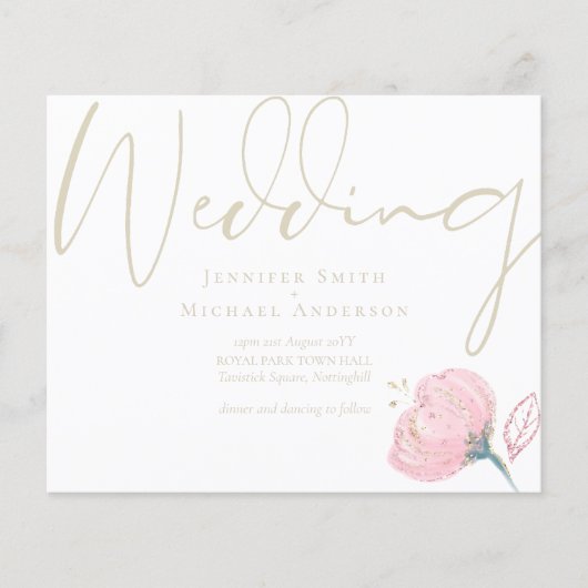 エレガントバラモダン結婚の輝き (正面)