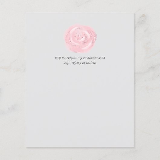 エレガントバラモダン結婚の輝き (裏面)