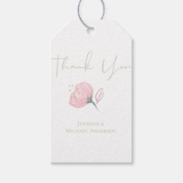 エレガントバラモダン結婚の輝き ギフトタグ