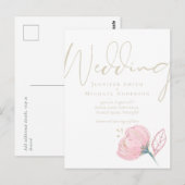 エレガントバラモダン結婚の輝き ポストカード (正面/裏面)