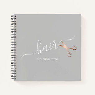 エレガントバラモダン金ゴールドはさみ ノートブック